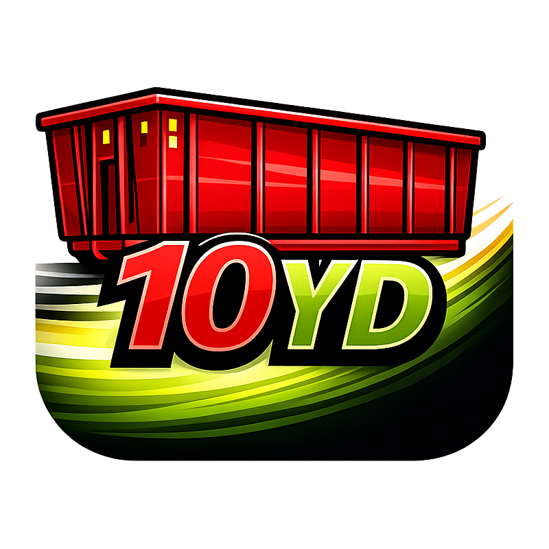 10 yard roll-off dumpster rental delivered in Kansas City MO